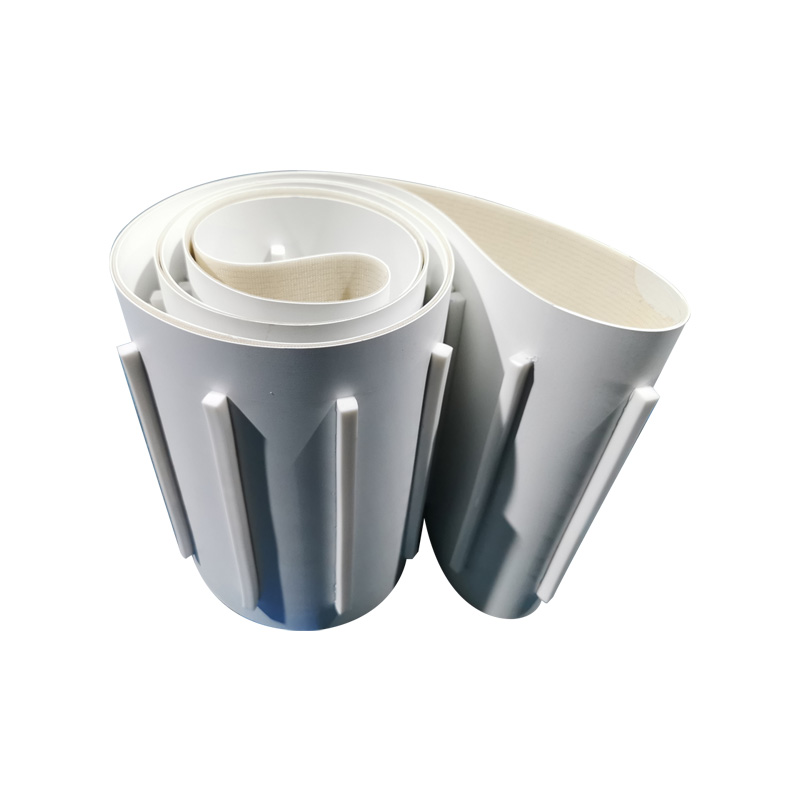 導條裙邊擋板白色PVC PU茶葉機械種子色選機提升輸送帶